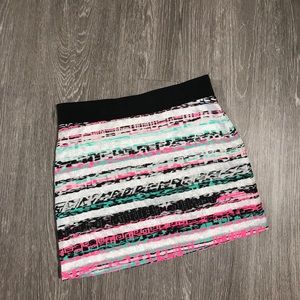 Milly Metallic & Geometric Skirt